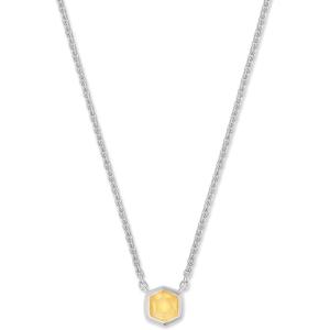 imageKendra Scott Davie Pendant NecklaceSTERLING SILVER  LIGHT CITRINE