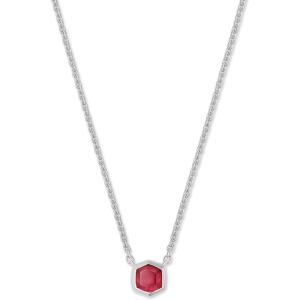 imageKendra Scott Davie Pendant NecklaceSTERLING SILVER  RED GARNET