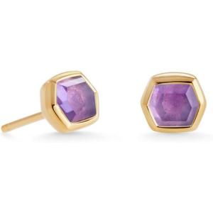 imageKendra Scott Davie Stud Earrings in 18K Gold Vermeil Fine Jewelry for Women Amethyst