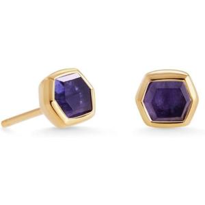 imageKendra Scott Davie Stud Earrings in 18K Gold Vermeil Fine Jewelry for Women Iolite