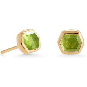 imageKendra Scott Davie Stud Earrings in 18K Gold Vermeil Fine Jewelry for Women Peridot
