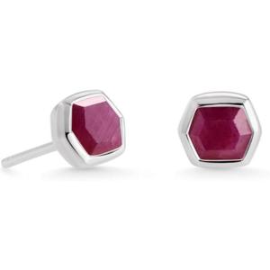 imageKendra Scott Davie Stud Earrings in Sterling Silver Fine Jewelry for Women Ruby