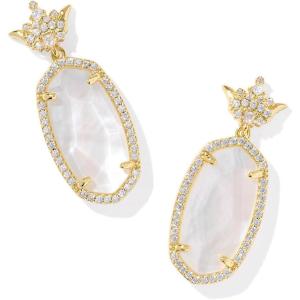 imageKendra Scott Disney Dana Princess Drop Earrings Fashion Jewelry for WomenGOLD  IVORY MOTHER OF PEARL