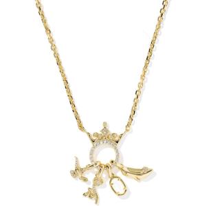 imageKendra Scott Disney Princess Charm Pendant Necklace in White Mix 14k GoldPlated Brass Fashion Jewelry for Women