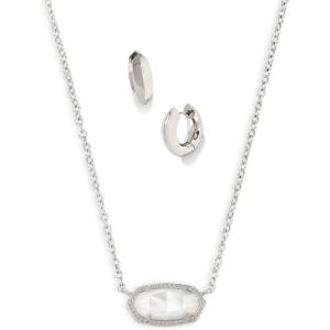imageKendra Scott Elisa Mikki Gift Set Fashion Jewelry for WomenRHODIUM  IVORY MOTHER OF PEARL