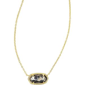 imageKendra Scott Elisa Pendant Necklace for Women Fashion Jewelry 14k GoldPlatedGOLD  BLACK PYRITE