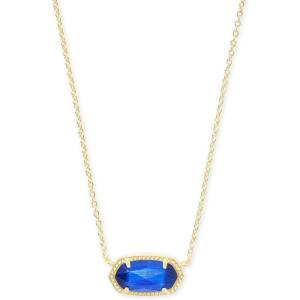 imageKendra Scott Elisa Pendant Necklace for Women Fashion Jewelry 14k GoldPlatedGOLD  COBALT CATS EYE