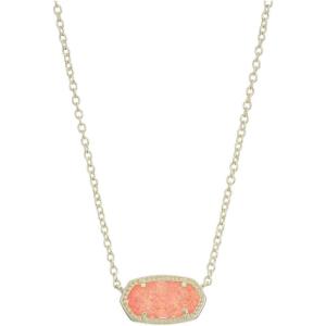imageKendra Scott Elisa Pendant Necklace for Women Fashion Jewelry 14k GoldPlatedGOLD  CORAL DRUSY