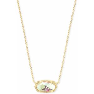 imageKendra Scott Elisa Pendant Necklace for Women Fashion Jewelry 14k GoldPlatedGOLD  DICHROIC GLASS