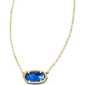 imageKendra Scott Elisa Pendant Necklace for Women Fashion Jewelry 14k GoldPlatedGOLD  NAVY ABALONE