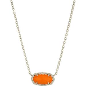 imageKendra Scott Elisa Pendant Necklace for Women Fashion Jewelry 14k GoldPlatedGOLD  ORANGE
