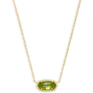 imageKendra Scott Elisa Pendant Necklace for Women Fashion Jewelry 14k GoldPlatedGOLD  PERIDOT ILLUSION