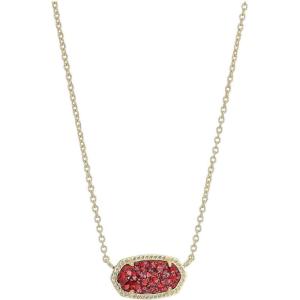 imageKendra Scott Elisa Pendant Necklace for Women Fashion Jewelry 14k GoldPlatedGOLD  RASPBERRY DRUSY