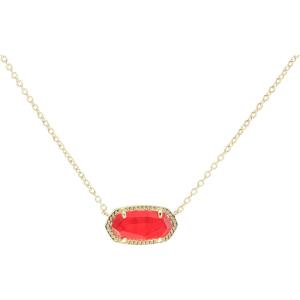 imageKendra Scott Elisa Pendant Necklace for Women Fashion Jewelry 14k GoldPlatedGOLD  RED ILLUSION