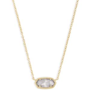 imageKendra Scott Elisa Pendant Necklace for Women Fashion Jewelry 14k GoldPlatedGOLD  SLATE CATS EYE
