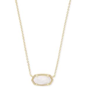 imageKendra Scott Elisa Pendant Necklace for Women Fashion Jewelry 14k GoldPlatedGOLD  WHITE MOTHER OF PEARL