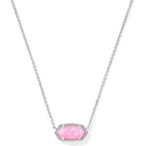 imageKendra Scott Elisa Pendant Necklace for Women Fashion Jewelry 14k GoldPlatedRHODIUM  CARNATION KYOCERA OPAL
