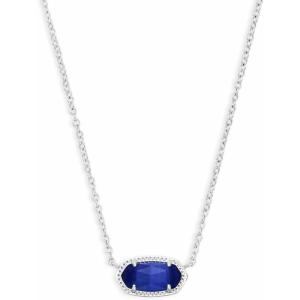 imageKendra Scott Elisa Pendant Necklace for Women Fashion Jewelry 14k GoldPlatedRHODIUM  COBALT CATS EYE