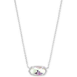 imageKendra Scott Elisa Pendant Necklace for Women Fashion Jewelry 14k GoldPlatedRHODIUM  DICHROIC GLASS