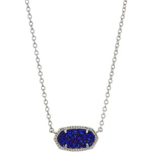 imageKendra Scott Elisa Pendant Necklace for Women Fashion Jewelry 14k GoldPlatedRHODIUM  INDIGO BLUE DRUSY