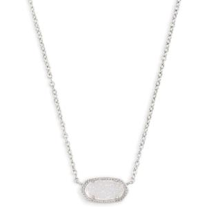 imageKendra Scott Elisa Pendant Necklace for Women Fashion Jewelry 14k GoldPlatedRHODIUM  IRIDESCENT DRUSY