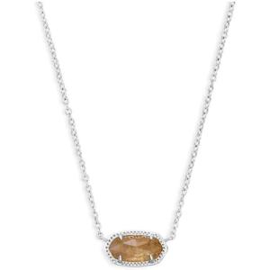 imageKendra Scott Elisa Pendant Necklace for Women Fashion Jewelry 14k GoldPlatedRHODIUM  ORANGE CITRINE