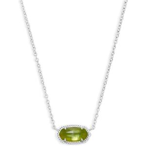 imageKendra Scott Elisa Pendant Necklace for Women Fashion Jewelry 14k GoldPlatedRHODIUM  PERIDOT ILLUSION