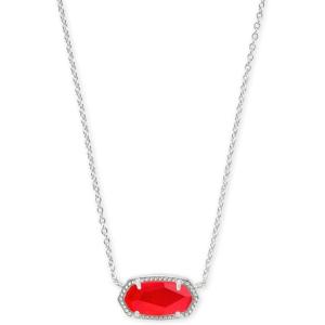 imageKendra Scott Elisa Pendant Necklace for Women Fashion Jewelry 14k GoldPlatedRHODIUM  RED ILLUSION