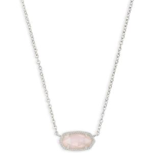 imageKendra Scott Elisa Pendant Necklace for Women Fashion Jewelry 14k GoldPlatedRHODIUM  ROSE QUARTZ