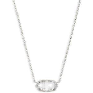 imageKendra Scott Elisa Pendant Necklace for Women Fashion Jewelry 14k GoldPlatedRHODIUM  SLATE CATS EYE