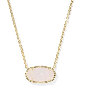 imageKendra Scott Elisa Statement Short Pendant NecklaceFashion Jewelry for WomenGOLD  IRIDESCENT DRUSY
