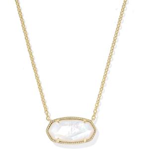imageKendra Scott Elisa Statement Short Pendant NecklaceFashion Jewelry for WomenGOLD  IVORY MOTHER OF PEARL
