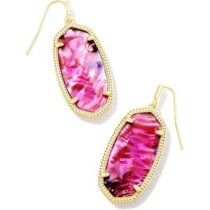 imageKendra Scott Elle Drop Earrings for WomenGold Light Burgundy Illusion