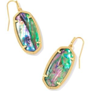 imageKendra Scott Elle Drop Earrings for WomenGold Lilac Abalone