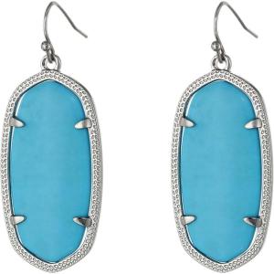 imageKendra Scott Elle Drop Earrings for WomenRhodiumTurquoise