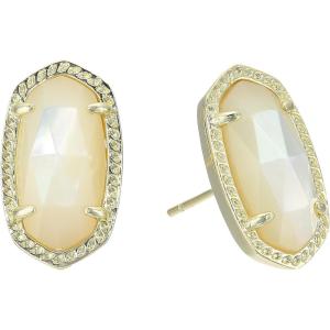 imageKendra Scott Ellie Earrings Fashion Jewelry for WomenGOLD  IVORY MOTHER OF PEARL