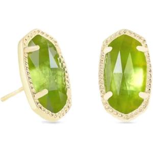 imageKendra Scott Ellie Earrings Fashion Jewelry for WomenGOLD  PERIDOT ILLUSION
