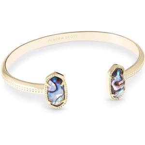 imageKendra Scott Elton Cuff Bracelet for Women Fashion JewelryGOLD  ABALONE SHELL