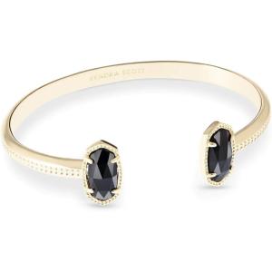 imageKendra Scott Elton Cuff Bracelet for Women Fashion JewelryGOLD  BLACK OPAQUE GLASS