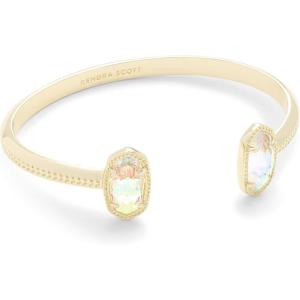 imageKendra Scott Elton Cuff Bracelet for Women Fashion JewelryGOLD  IRIDESCENT DICHROIC GLASS