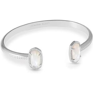 imageKendra Scott Elton Cuff Bracelet for Women Fashion JewelryRHODIUM  IVORY MOTHER OF PEARL