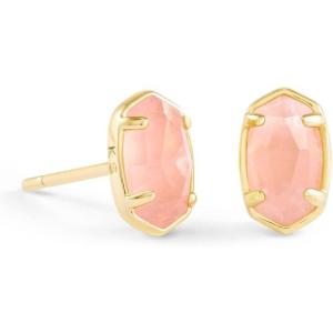 imageKendra Scott Emilie Stud Earrings for Women Fashion JewelryGOLD  ROSE QUARTZ