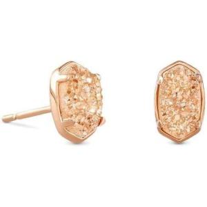 imageKendra Scott Emilie Stud Earrings for Women Fashion JewelryROSE GOLD SAND DRUSY