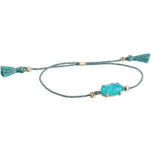 imageKendra Scott Everlyne Cord Friendship Bracelet Fashion Jewelry for WomenGoldTurquoise Opal