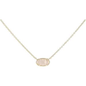 imageKendra Scott Grayson Stone Pendant Necklace  Brass Construction  14K Gold Plating  Lobster ClaspGold Rose Quartz