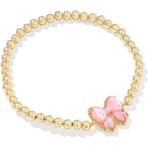 imageKendra Scott Haley Bow Stretch Bracelet Fashion Jewelry for WomenGOLD  BLUSH IVORY MOTHER OF PEARL