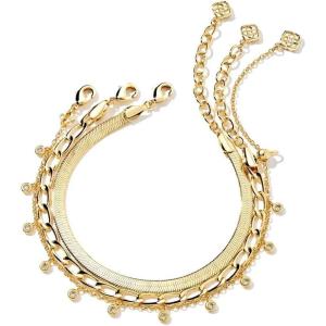 imageKendra Scott Kassie Set of 3 Chain Bracelets Fashion Jewelry for WomenGOLD