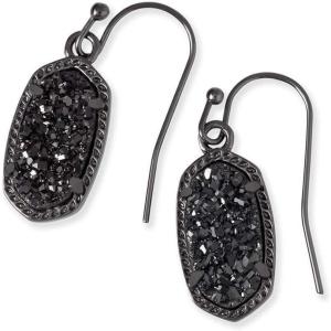 imageKendra Scott Lee Drop Earrings for WomenGUNMETAL  BLACK DRUSY