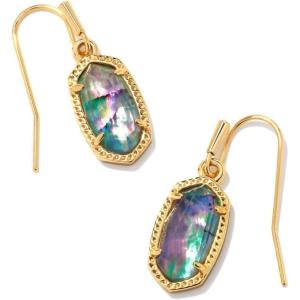 imageKendra Scott Lee Drop Earrings for WomenGold Lilac Abalone