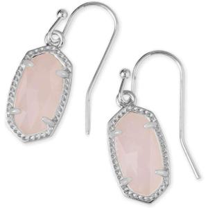 imageKendra Scott Lee Drop Earrings for WomenRHODIUM  ROSE QUARTZ